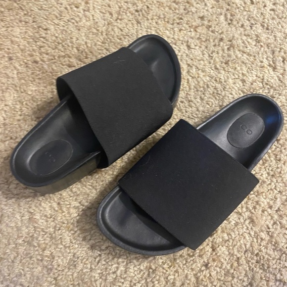 C O Women’s Platform Slides in Black Size 36 Slip On Sandals - Picture 8 of 8